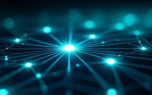 Abstract digital network graphic.